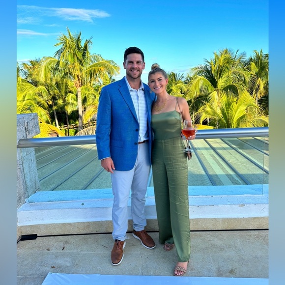 Reformation Sage Silk Jumpsuit - Picture 3 of 3